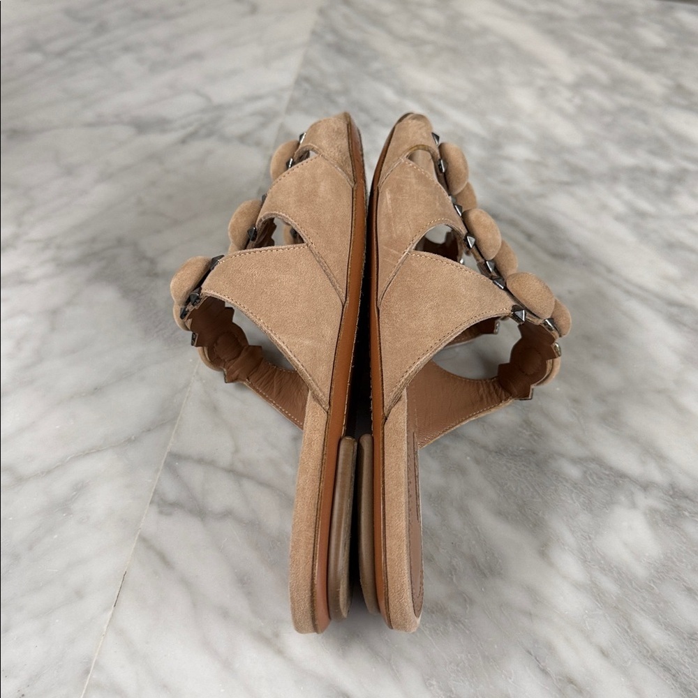 Alaia La Bombe Suede Flats size 38 in Nude - Picture 11 of 12